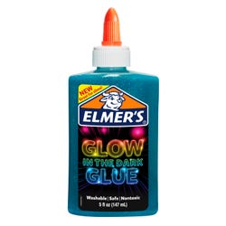 Elmer's Glow in the Dark Glue, 5 Fluid Ounces, Blue Item Number 2001192