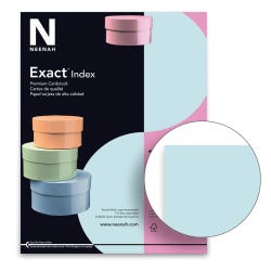 Image for Exact Index Cardstock, 8-1/2 x 11 Inches, 110 lb, Blue, 250 Sheets from School Specialty