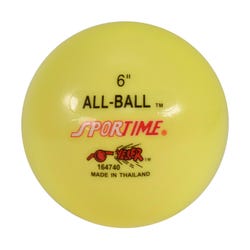 Image for Sportime Inflatable All-Ball, Multi-Purpose, 6 Inches, Yellow, Each from School Specialty