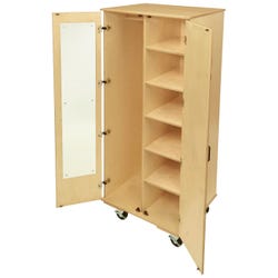 Image for Classroom Select Medium Mobile Storage with Adjustable Shelf/Closet, 29-1/2 x 24 x 67 Inches from School Specialty