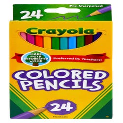 Crayola Colored Pencils, Assorted Colors, Set of 24 Item Number 008220
