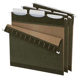 Image for Pendaflex Ready-Tab Reinforced Hanging File Folders, Letter Size, 1/3 Cut Tabs, Standard Green, Pack of 25 from School Specialty