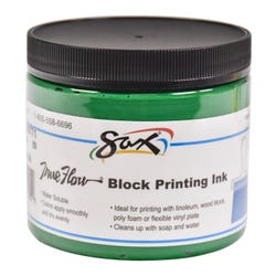 Sax Water Soluble Block Printing Ink, 1 Pint Jar, Green Item Number 1299771