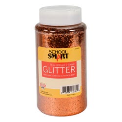 Image for School Smart Craft Glitter, 1 Pound Jar, Copper from School Specialty