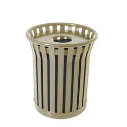 Image for UltraSite Jackson Series 36 Gallon Receptacle with Lid and Plastic Liner from School Specialty