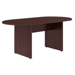 Image for Classroom Select Oval Conference Table, Top with Base, Espresso, 72 x 36 x 29-1/2 Inches from School Specialty