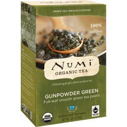 Image for Numi Gunpowder Green Premium Organic Tea, Box of 18 Bags from School Specialty