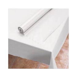 Image for Empress Table Cover Roll, White Poly, 300 feet L X 40 inches W from School Specialty