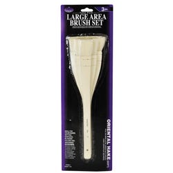 Royal & Langnickel Oriental-Style Hake Brushes, Goat Hair, Assorted Sizes, Set of 3 Item Number 402423