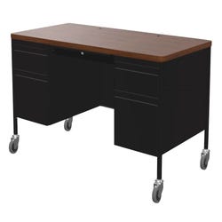 Classroom Select Double Pedestal Teacher's Desks, 60 x 30 Inches 4000394