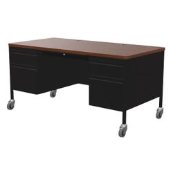 Classroom Select Double Pedestal Teacher's Desks, 60 x 30 Inches 4000394