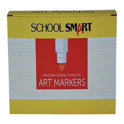 Image for School Smart Art Markers, Conical Tip, Orange, Pack of 12 from School Specialty