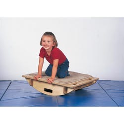 Southpaw Enterprises Small Rocker Board with Carpet Top, 28 x 28 Inches, Birch Plywood 015689