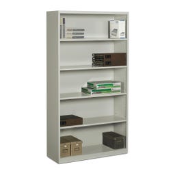 Global Industries Metal Bookcase, 5 Shelves, 36 x 13 x 66 Inches 4000828
