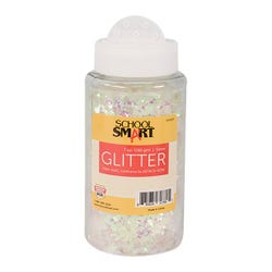 Image for School Smart Craft Glitter, 7 Ounce Jar, Snow from School Specialty