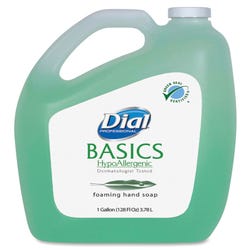 Image for Dial Basics Hypoallergenic Foaming Hand Soap, 1 Gallon, Green, Aloe Vera Fresh Scent, Pack of 4 from School Specialty