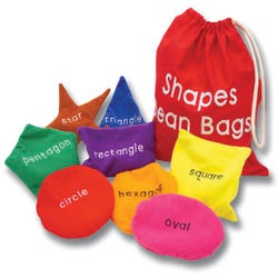 Image for Educational Insights Washable Shapes Bean Bags, Set of 12 from School Specialty