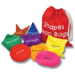 Image for Educational Insights Washable Shapes Bean Bags, Set of 12 from School Specialty