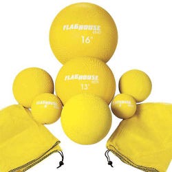 Image for FlagHouse Playground Balls Class Set, Yellow, Set of 7 from School Specialty