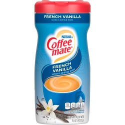 Image for Coffee mate Powdered Coffee Creamer, French Vanilla Flavor, 15 oz Canister from School Specialty