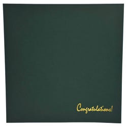 Image for Achieve It! Congratulations Award Covers, Linen, Green, Pack of 25 from School Specialty