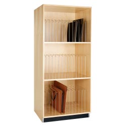 Image for Diversified Spaces Portfolio Cabinet, 36 x 30 x 84 Inches, Maple from School Specialty