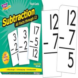 Image for Trend Enterprises Subtraction All Facts Through 12 Flash Cards, Set of 169 from School Specialty
