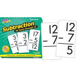 Image for Trend Enterprises Subtraction All Facts Through 12 Flash Cards, Set of 169 from School Specialty