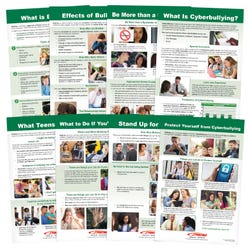 Image for Sportime Stop Bullying! Bulletin Board Charts, Set of 8, Grades 5 to 12 from School Specialty