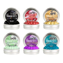 Image for Crazy Aaron's Thinking Putty, Mini Tins, Assorted Colors, Set of 72 from School Specialty
