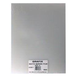 Image for Grafix Shrink Film, 8-1/2 x 11 Inches, Matte, Pack of 50 from School Specialty