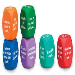 Image for Learning Resources Writing Prompt Cubes, Set of 6 from School Specialty
