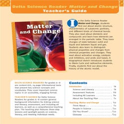 Image for Delta Science Modules Matter and Change Teacher Guide for Delta Science Readers, Edition 3, Grades 6 to 8 from School Specialty