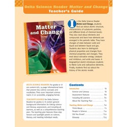 Image for Delta Science Modules Matter and Change Teacher Guide for Delta Science Readers, Edition 3, Grades 6 to 8 from School Specialty