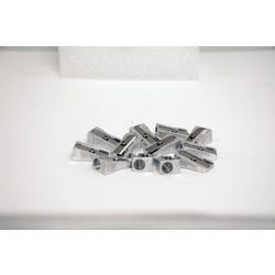 School Smart 1-Hole Handheld Pencil Sharpeners, Silver, Pack of 12, Item Number 080312
