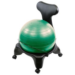Image for CanDo Plastic Ball Chair with Adult Back Size, 22 x 26 x 32 Inches from School Specialty