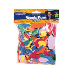 Image for Wonderfoam Assorted Shape Decorating Foam, Assorted Size, Assorted Color, Set of 720 from School Specialty