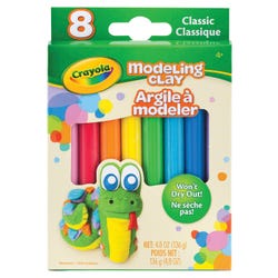 Crayola Modeling Clay, Assorted Classic Colors, Set of 8 Item Number 1536184