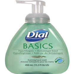 Image for Dial Basics Hypoallergenic Foaming Hand Soap, 15.2 oz, Green, Aloe Vera Fresh Scent, Pack of 4 from School Specialty