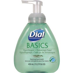 Image for Dial Basics Hypoallergenic Foaming Hand Soap, 15.2 oz, Green, Aloe Vera Fresh Scent, Pack of 4 from School Specialty