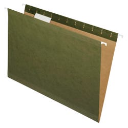 Image for Pendaflex Reinforced Hanging File Folders, 1/5 Cut Tabs, Letter Size, Green, Pack of 25 from School Specialty