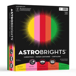 Astrobrights Colored Cardstock, 8-1/2 x 11 Inches, Assorted Vintage Colors, Pack of 250 Item Number 077431