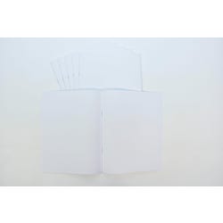 Image for School Smart Blank Books, 8-1/2 x 11 Inches, White, 12 Sheets, Pack of 6 from School Specialty
