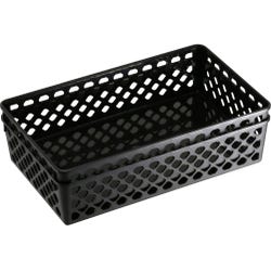 Image for Officemate Achieva Large Supply Basket, Plastic, Black, Pack of 2 from School Specialty