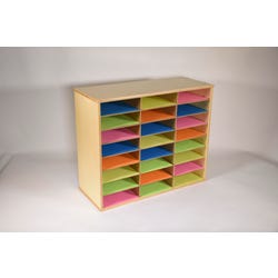 Image for Classroom Select Storage Organizer, 24 Shelves, 29 x 12 x 24 Inches, Natural Wood Exterior from School Specialty