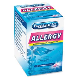 Image for Acme PhysiciansCare Allergy Relief Tablets, Blue, 50 Per Box from School Specialty