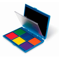 Image for Learning Resources Washable Stamp Pad with Separator, 5 x 6-1/2 Inches, Assorted Color from School Specialty