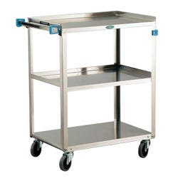 Image for Lakeside Stainless Steel 3 Shelf Utility Cart, 18 x 30 x 36 Inches from School Specialty