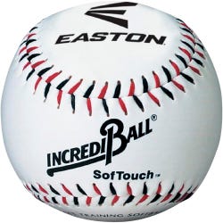 Image for Easton Sports Incrediball SofTouch Training Baseball, 9 Inch, White from School Specialty
