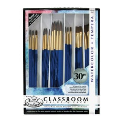 Image for Royal & Langnickel Natural Brushes Classroom Value Pack, Assorted Size, Set of 30 from School Specialty
